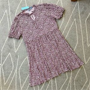 Draper James Purple Patterned Babydoll Dress NWT